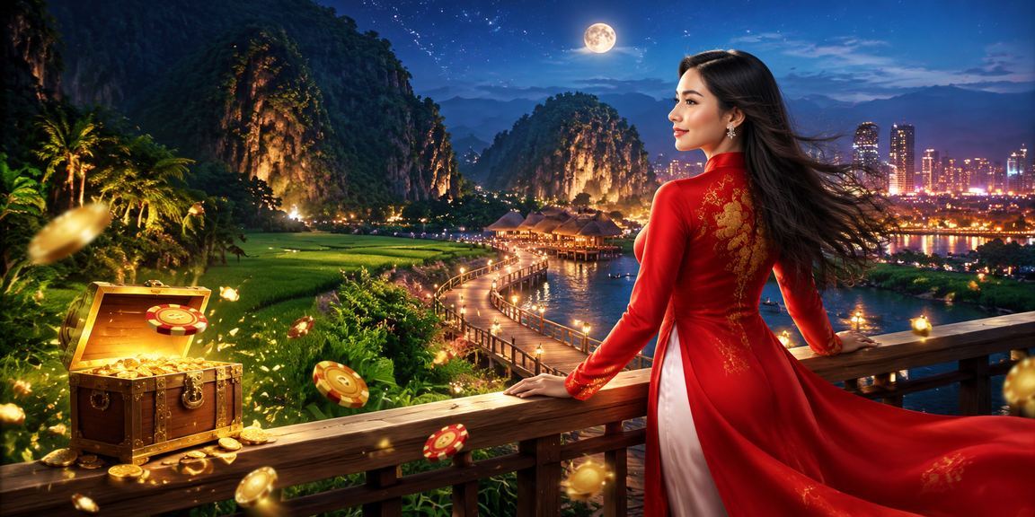 Khung cảnh trò chơi bài trực tuyến với nét văn hóa Việt Nam tại Ninh Bình